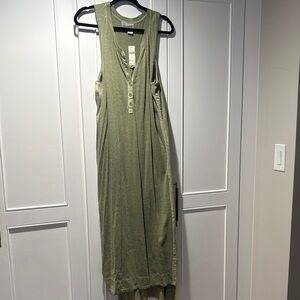 Anthropologie Stylish Olive Green Dress